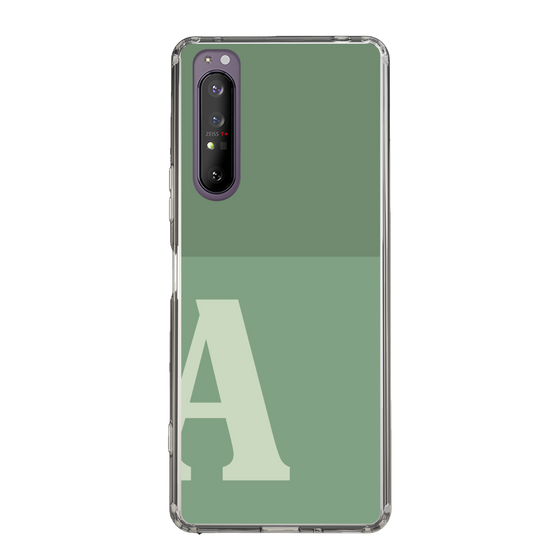 Slim Protection Case［ Original - initial two tone - A green ］