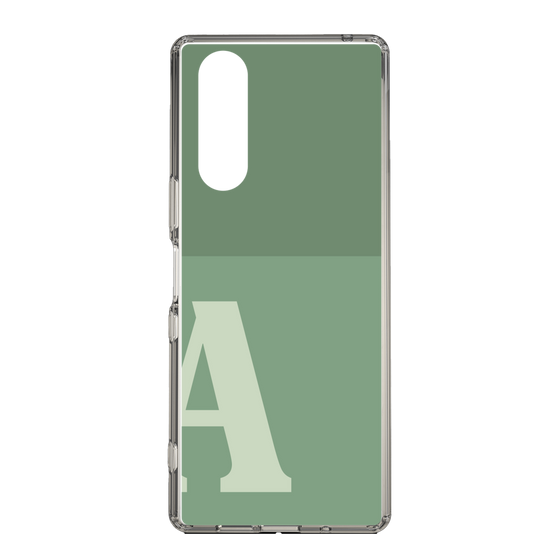 Slim Protection Case［ Original - initial two tone - A green ］