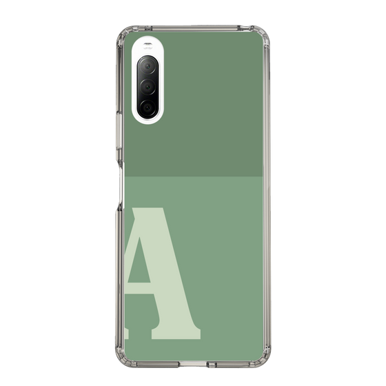 Slim Protection Case［ Original - initial two tone - A green ］
