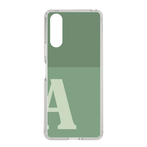Slim Protection Case［ Original - initial two tone - A green ］