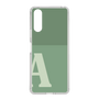 Slim Protection Case［ Original - initial two tone - A green ］