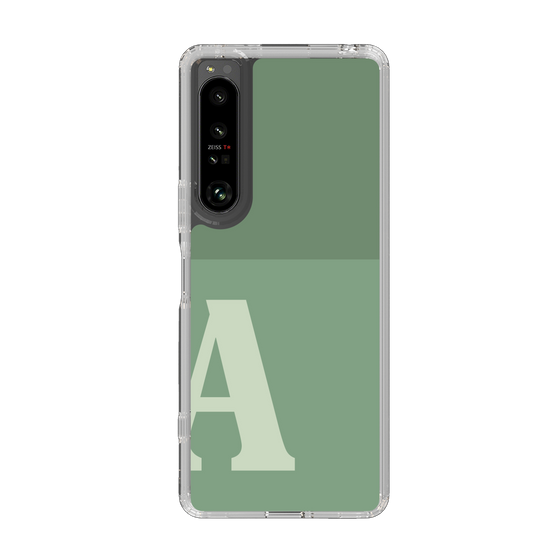 Slim Protection Case［ Original - initial two tone - A green ］