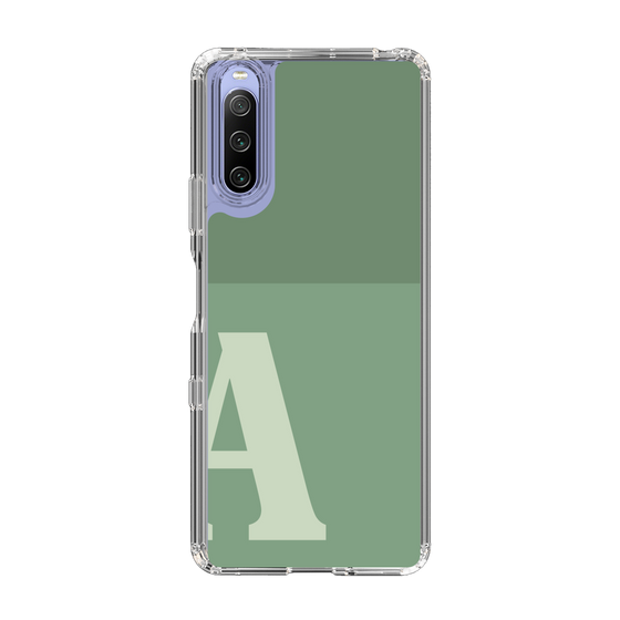 Slim Protection Case［ Original - initial two tone - A green ］