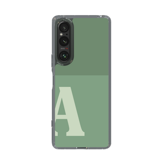 Slim Protection Case［ Original - initial two tone - A green ］