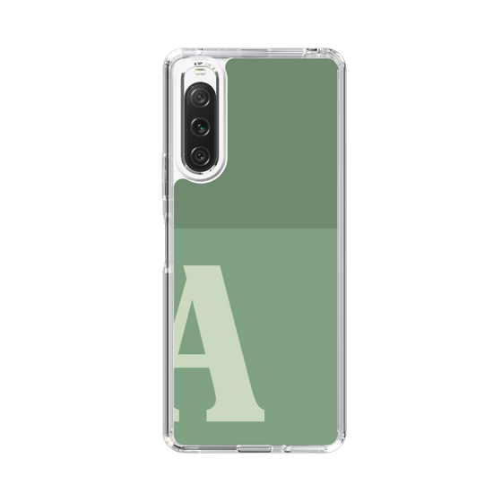 Slim Protection Case［ Original - initial two tone - A green ］