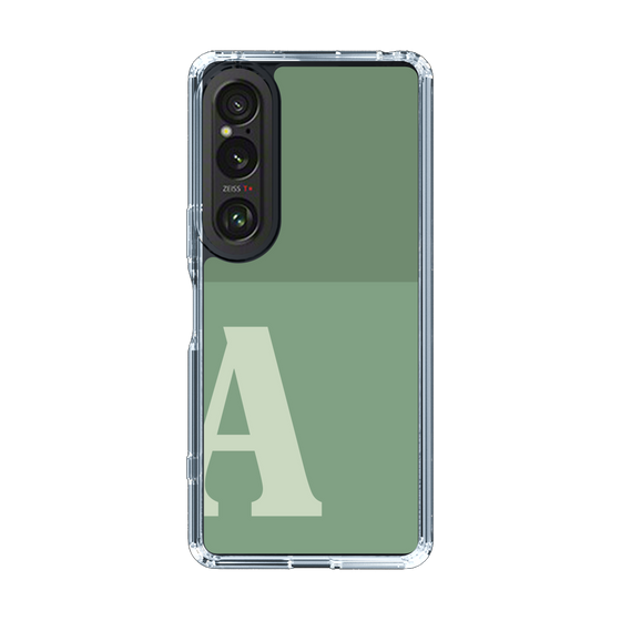 Slim Protection Case［ Original - initial two tone - A green ］