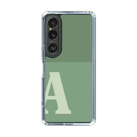 Slim Protection Case［ Original - initial two tone - A green ］