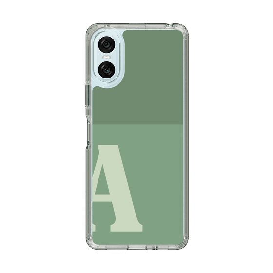 Slim Protection Case［ Original - initial two tone - A green ］