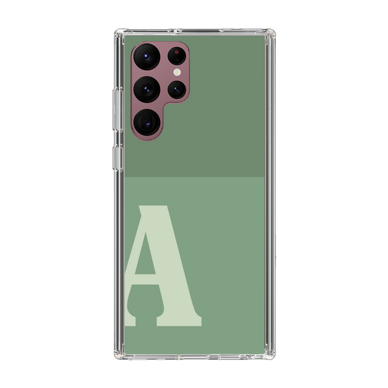 Slim Protection Case［ Original - initial two tone - A green ］