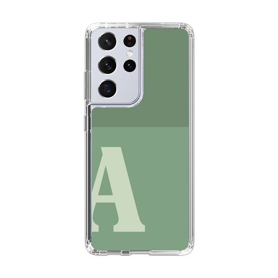 Slim Protection Case［ Original - initial two tone - A green ］