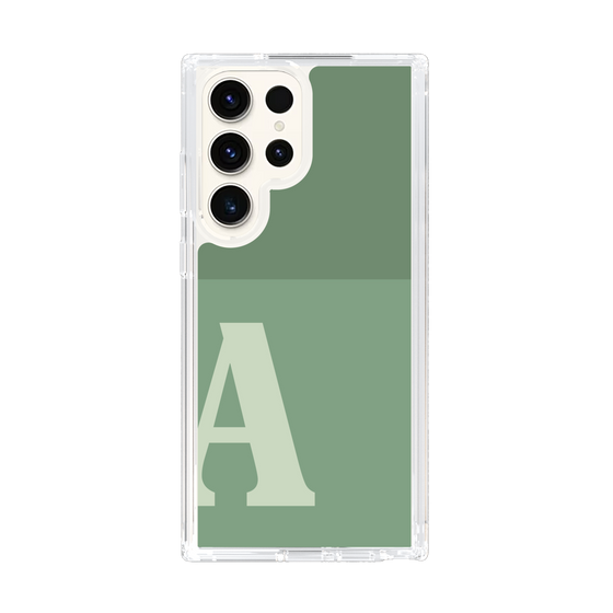 Slim Protection Case［ Original - initial two tone - A green ］