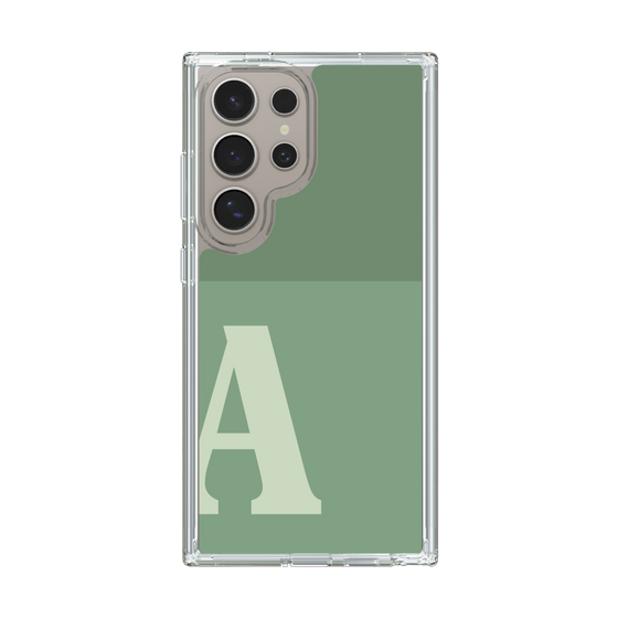 Slim Protection Case［ Original - initial two tone - A green ］