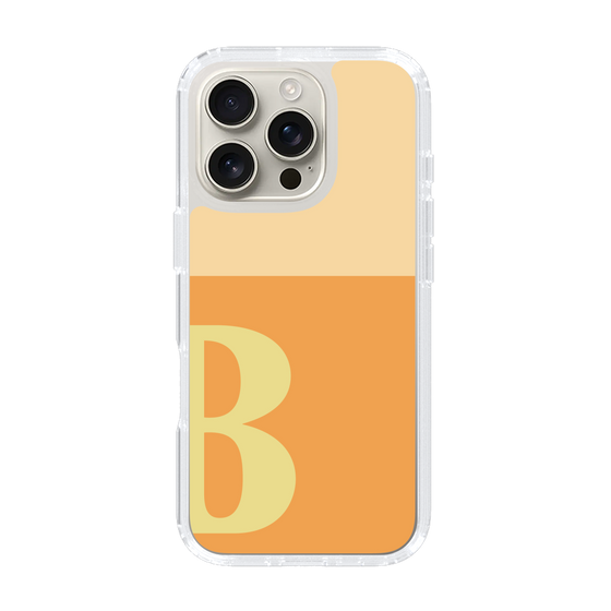 Slim Protection Case［ オリジナル - initial two tone - B orange ］