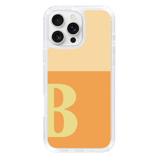 Slim Protection Case［ オリジナル - initial two tone - B orange ］