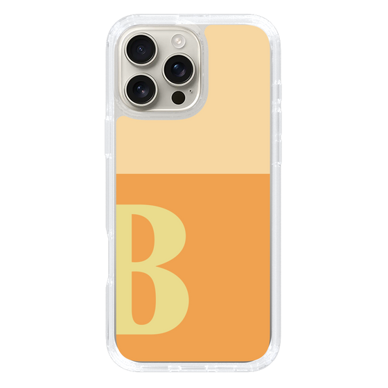Slim Protection Case［ オリジナル - initial two tone - B orange ］