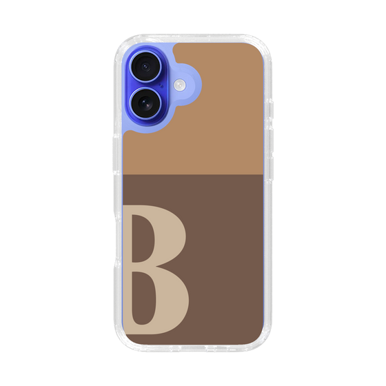 Slim Protection Case［ オリジナル - initial two tone - B brown ］