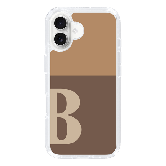 Slim Protection Case［ オリジナル - initial two tone - B brown ］