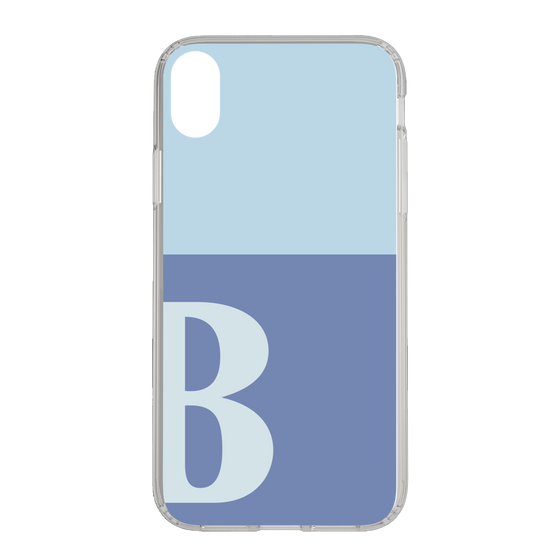 Slim Protection Case［ Original - initial two tone - B blue ］