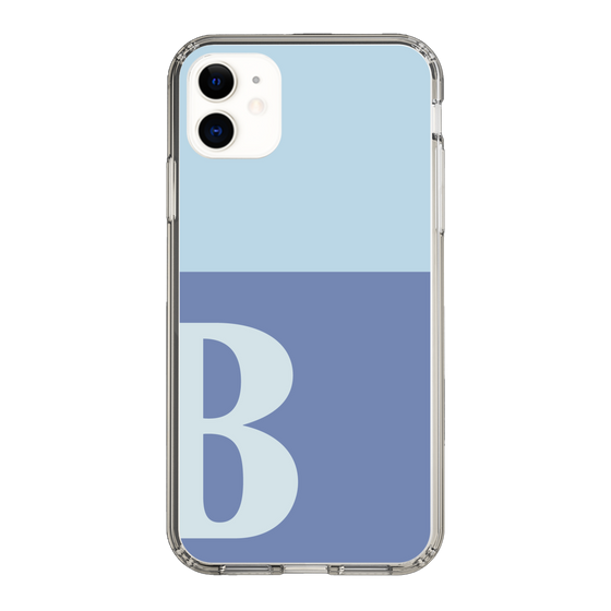 Slim Protection Case［ Original - initial two tone - B blue ］