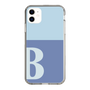 Slim Protection Case［ Original - initial two tone - B blue ］
