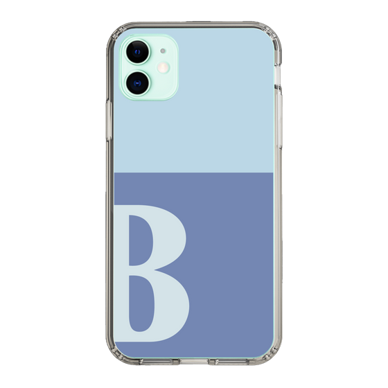 Slim Protection Case［ Original - initial two tone - B blue ］