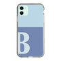 Slim Protection Case［ Original - initial two tone - B blue ］