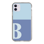 Slim Protection Case［ Original - initial two tone - B blue ］