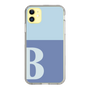 Slim Protection Case［ Original - initial two tone - B blue ］