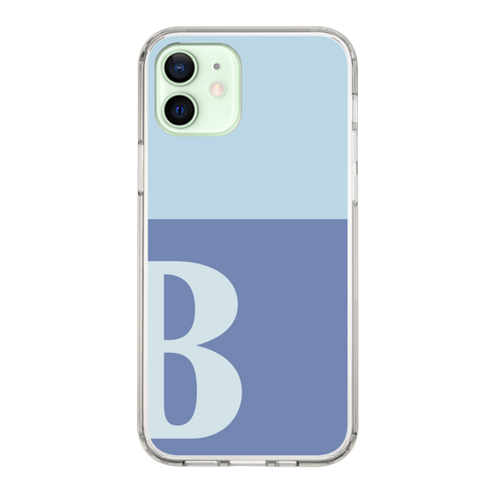 Slim Protection Case［ Original - initial two tone - B blue ］