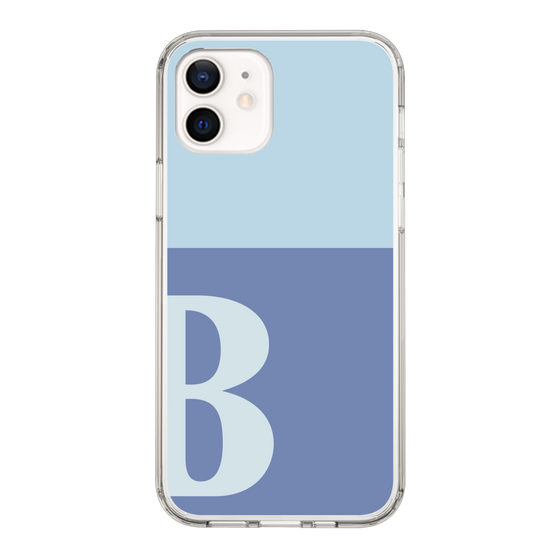Slim Protection Case［ Original - initial two tone - B blue ］
