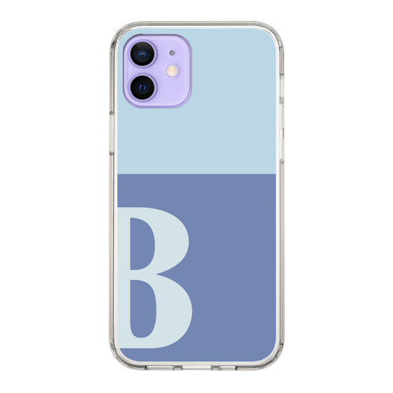 Slim Protection Case［ Original - initial two tone - B blue ］