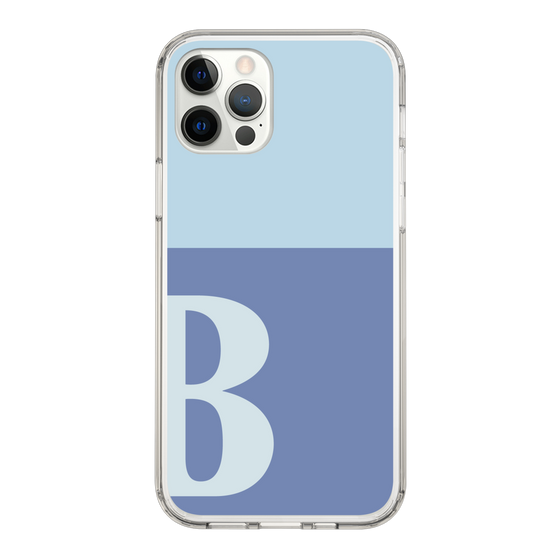 Slim Protection Case［ Original - initial two tone - B blue ］