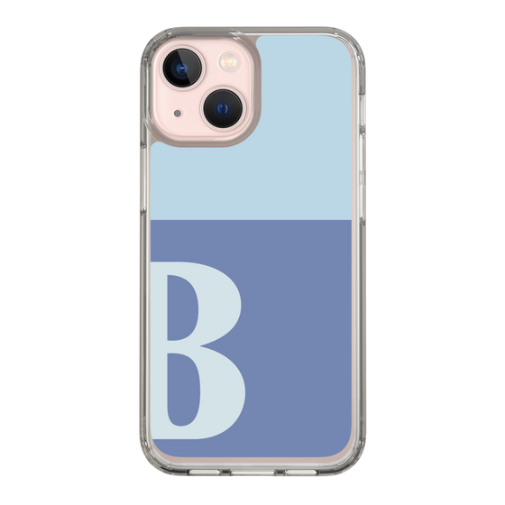 Slim Protection Case［ Original - initial two tone - B blue ］