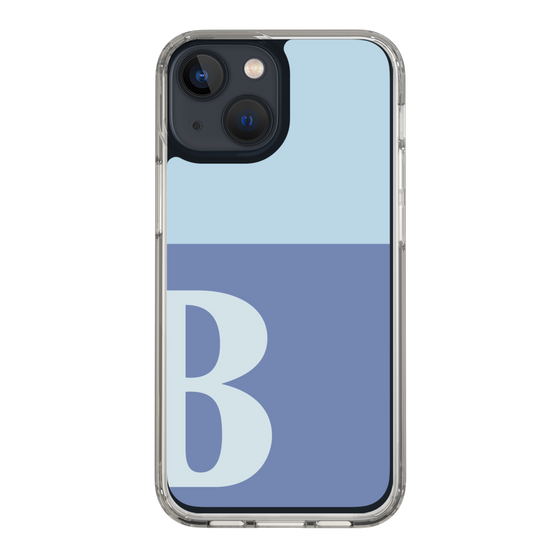 Slim Protection Case［ Original - initial two tone - B blue ］