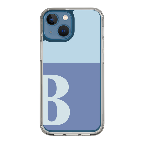 Slim Protection Case［ Original - initial two tone - B blue ］