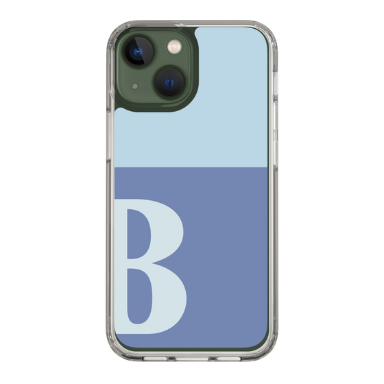 Slim Protection Case［ Original - initial two tone - B blue ］