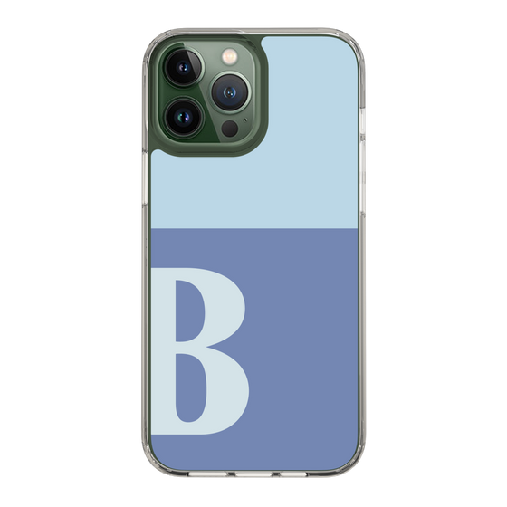 Slim Protection Case［ Original - initial two tone - B blue ］