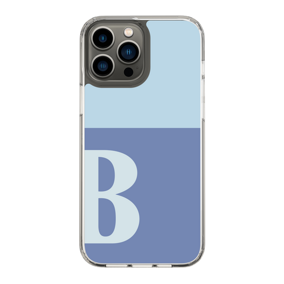 Slim Protection Case［ Original - initial two tone - B blue ］