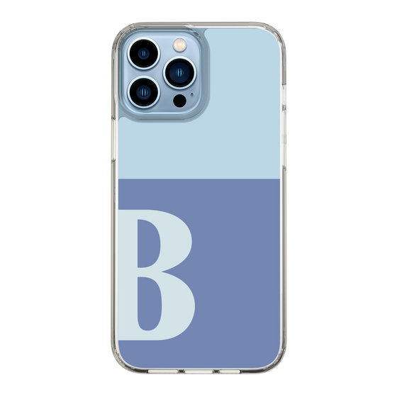 Slim Protection Case［ Original - initial two tone - B blue ］