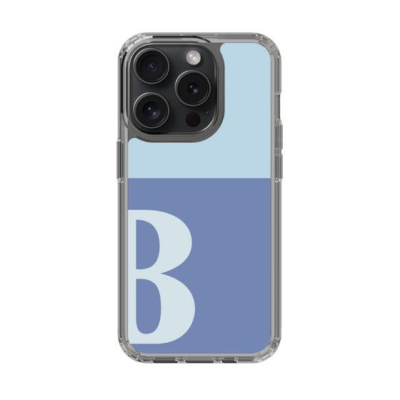 Slim Protection Case［ Original - initial two tone - B blue ］