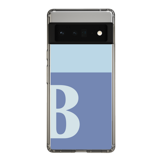 Slim Protection Case［ Original - initial two tone - B blue ］