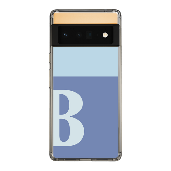 Slim Protection Case［ Original - initial two tone - B blue ］