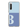 Slim Protection Case［ Original - initial two tone - B blue ］