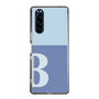 Slim Protection Case［ Original - initial two tone - B blue ］