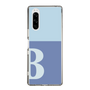 Slim Protection Case［ Original - initial two tone - B blue ］