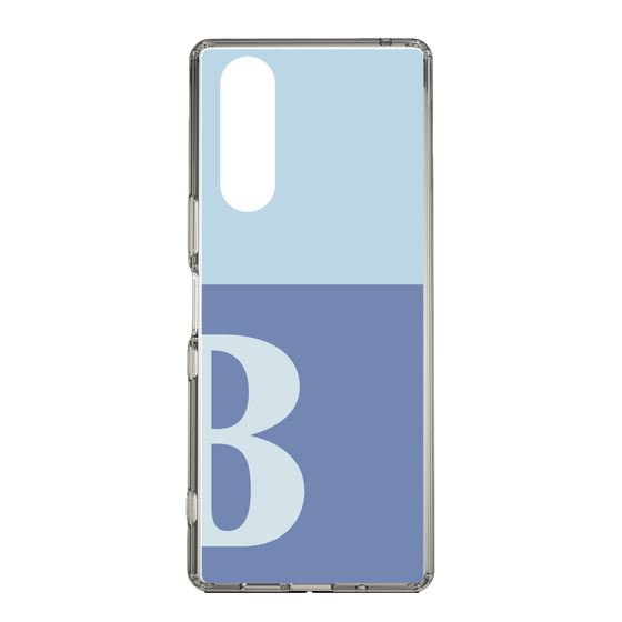 Slim Protection Case［ Original - initial two tone - B blue ］