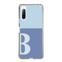 Slim Protection Case［ Original - initial two tone - B blue ］
