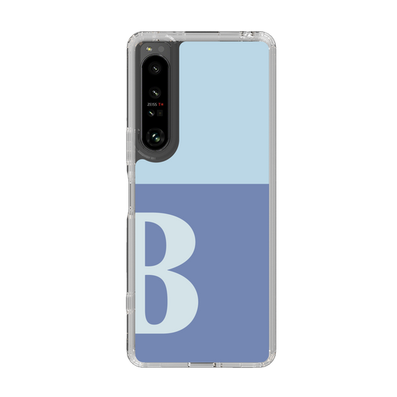 Slim Protection Case［ Original - initial two tone - B blue ］