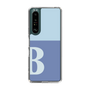 Slim Protection Case［ Original - initial two tone - B blue ］