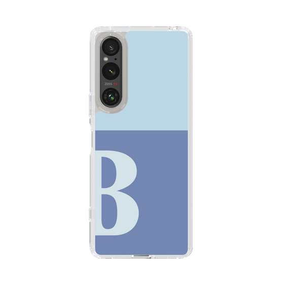 Slim Protection Case［ Original - initial two tone - B blue ］